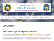 Tablet Screenshot of churchofinterfaithchristians.org